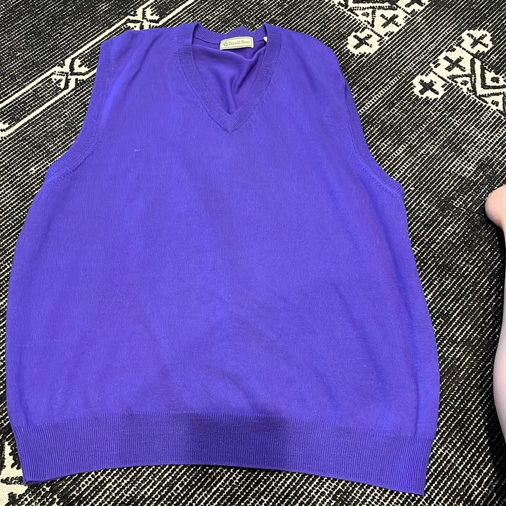 Vintage Purple Golf Vest